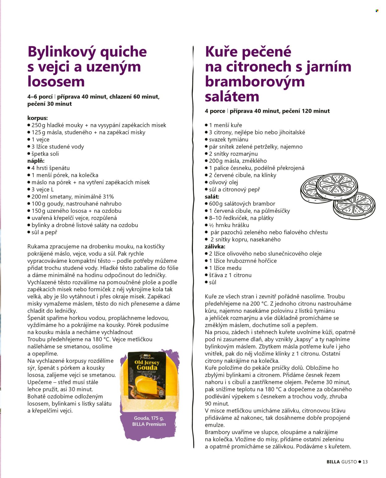 Leták BILLA. 