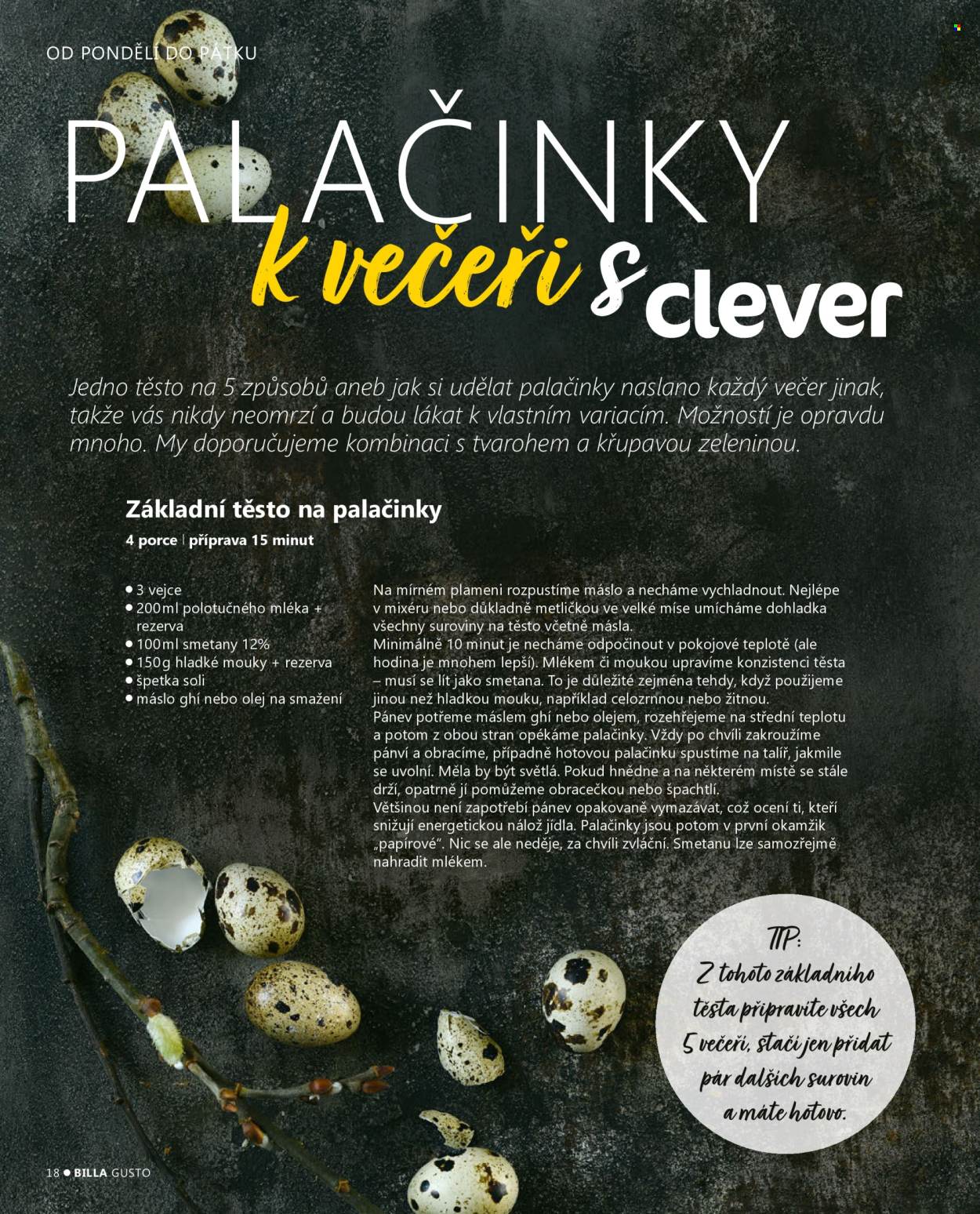 Leták BILLA. 