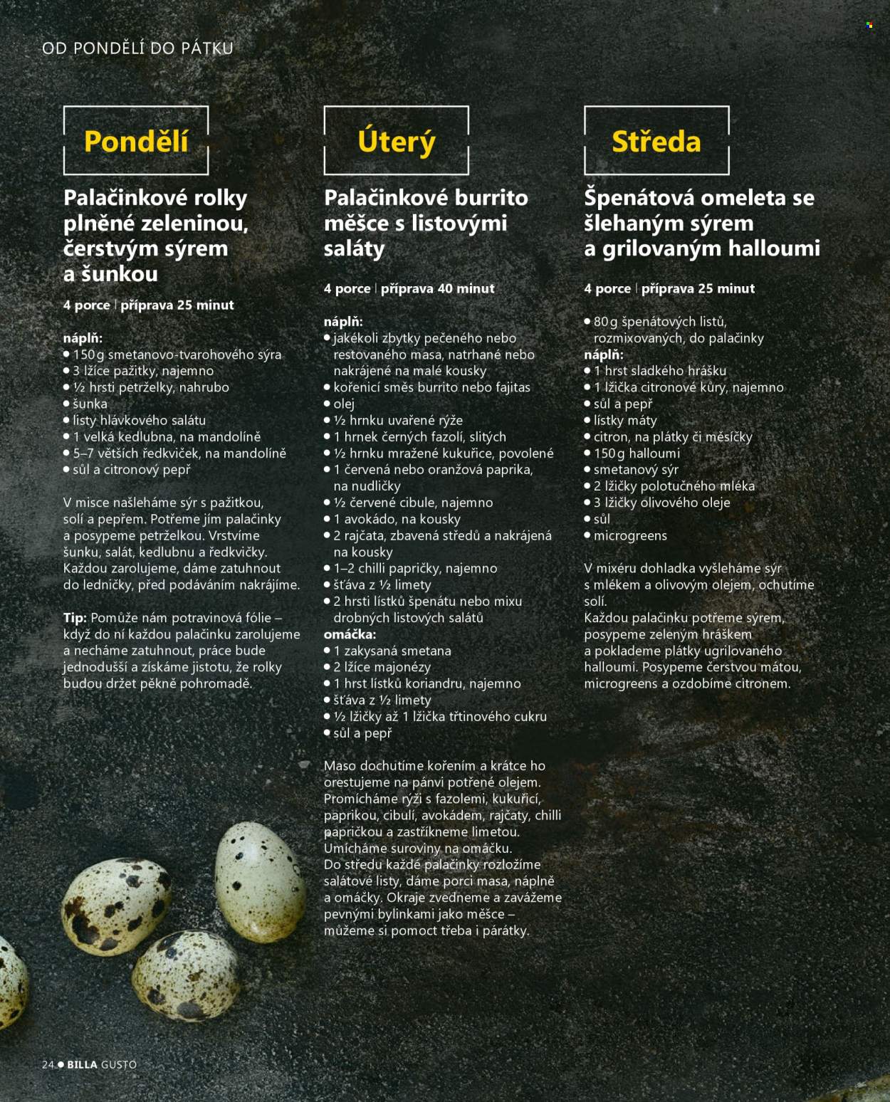 Leták BILLA. 