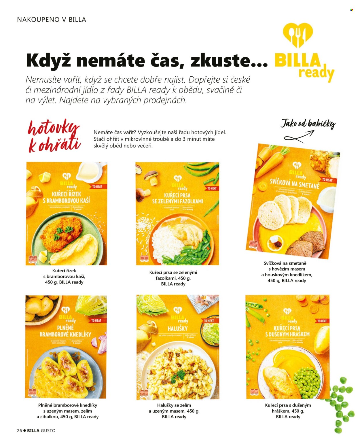 Leták BILLA. 