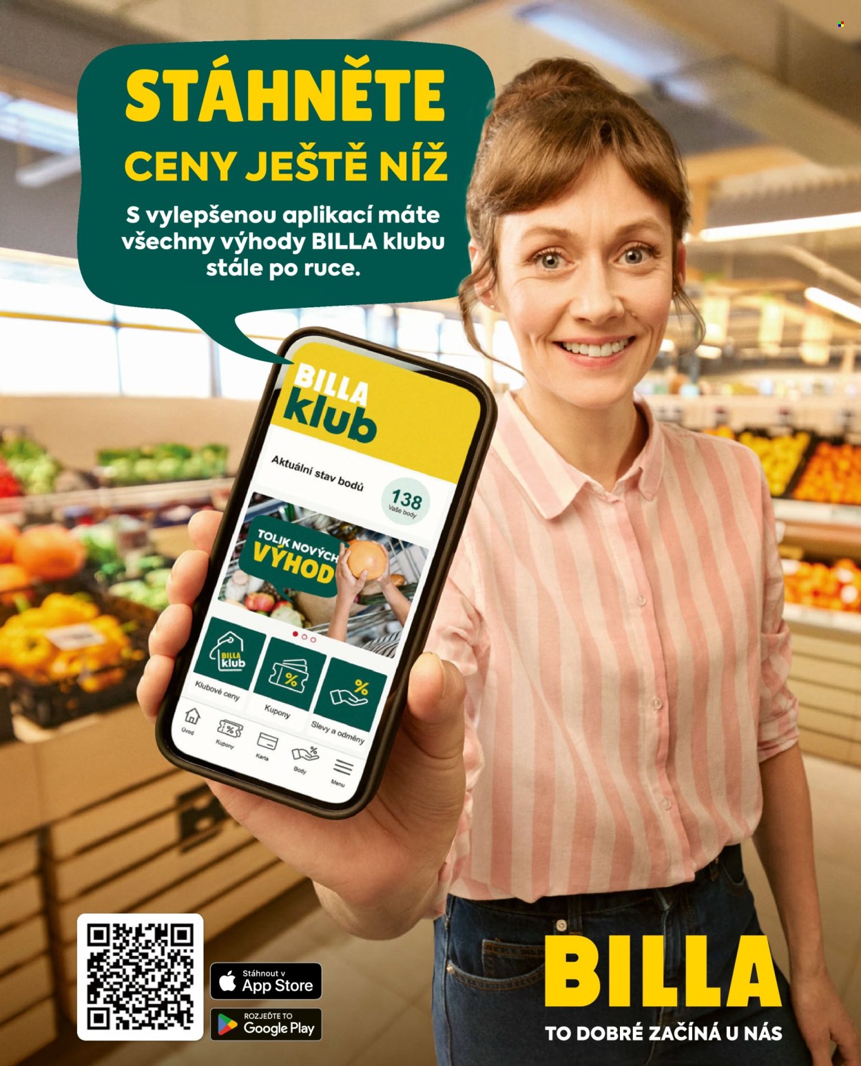 Leták BILLA. 