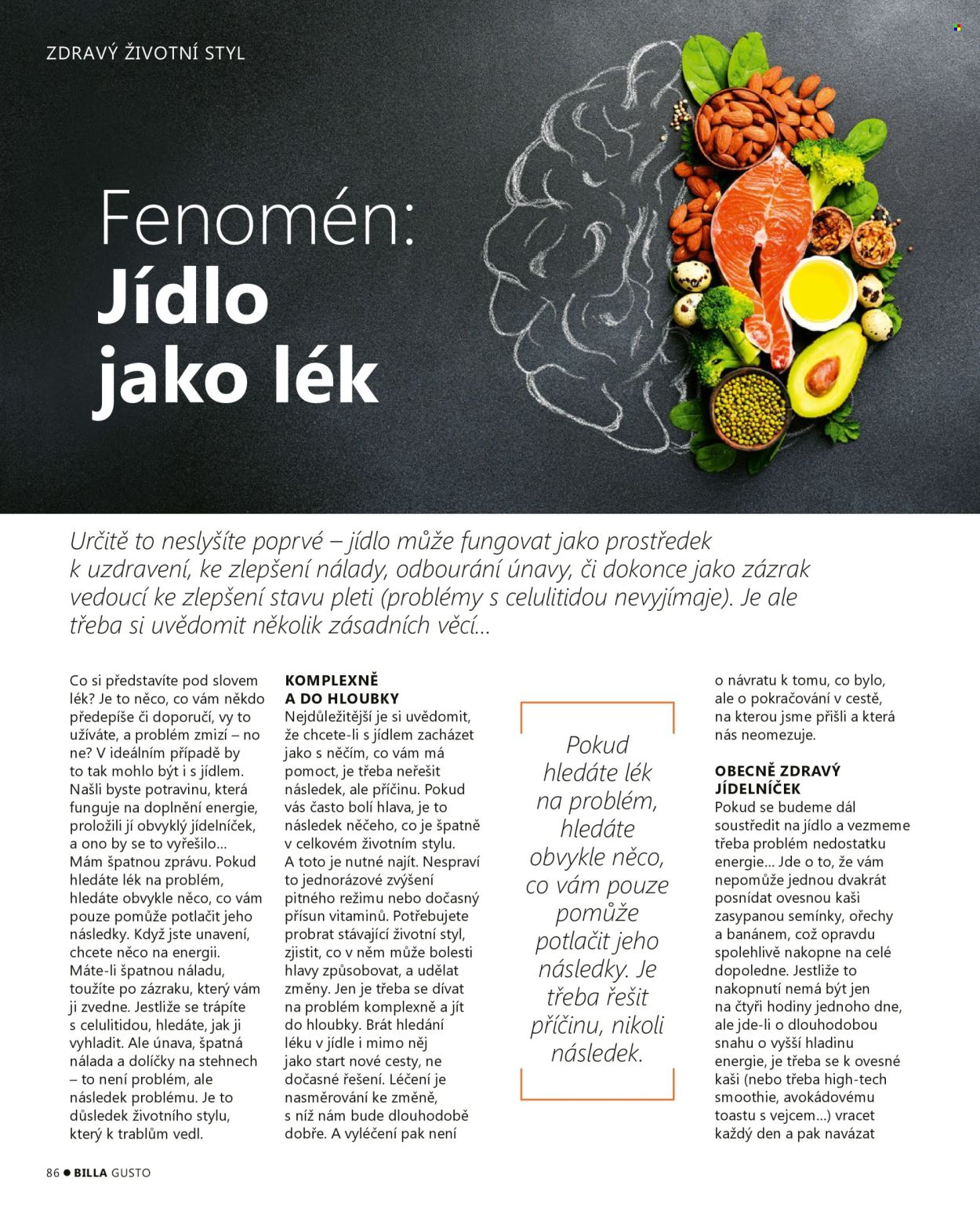 Leták BILLA. 