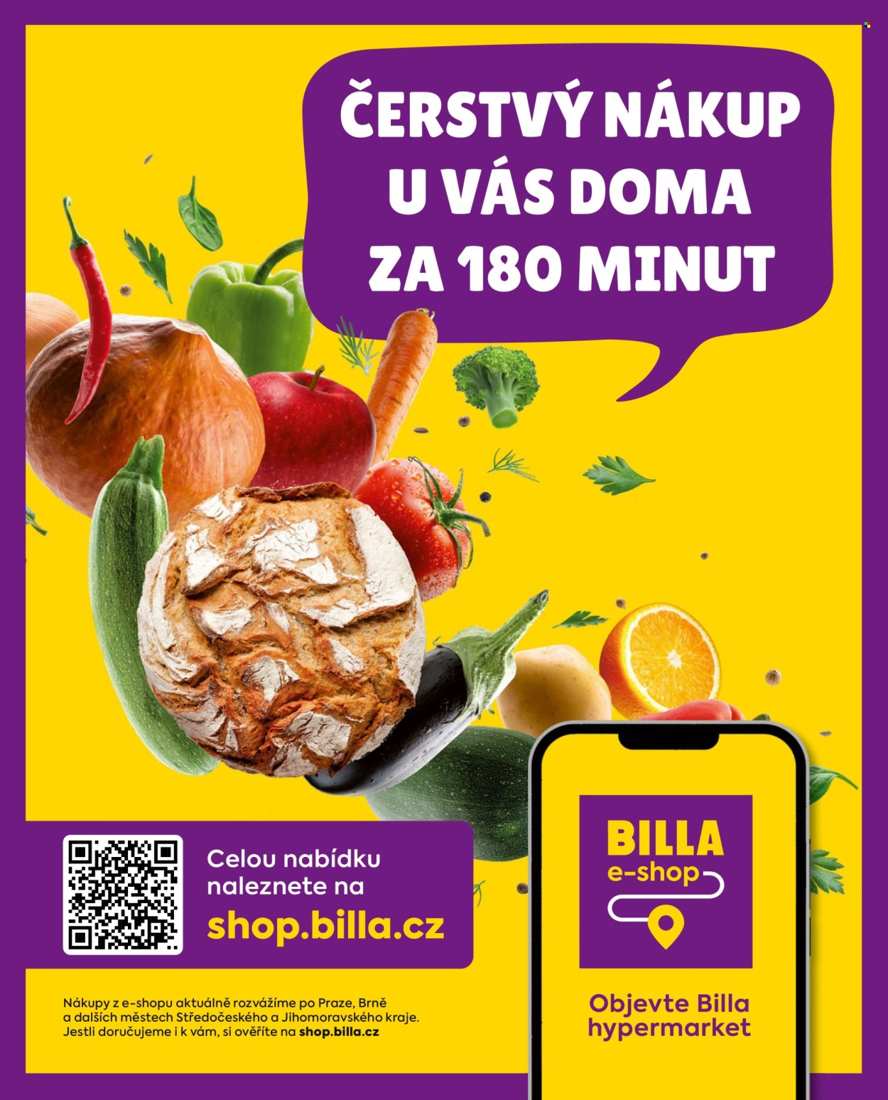 Leták BILLA. 