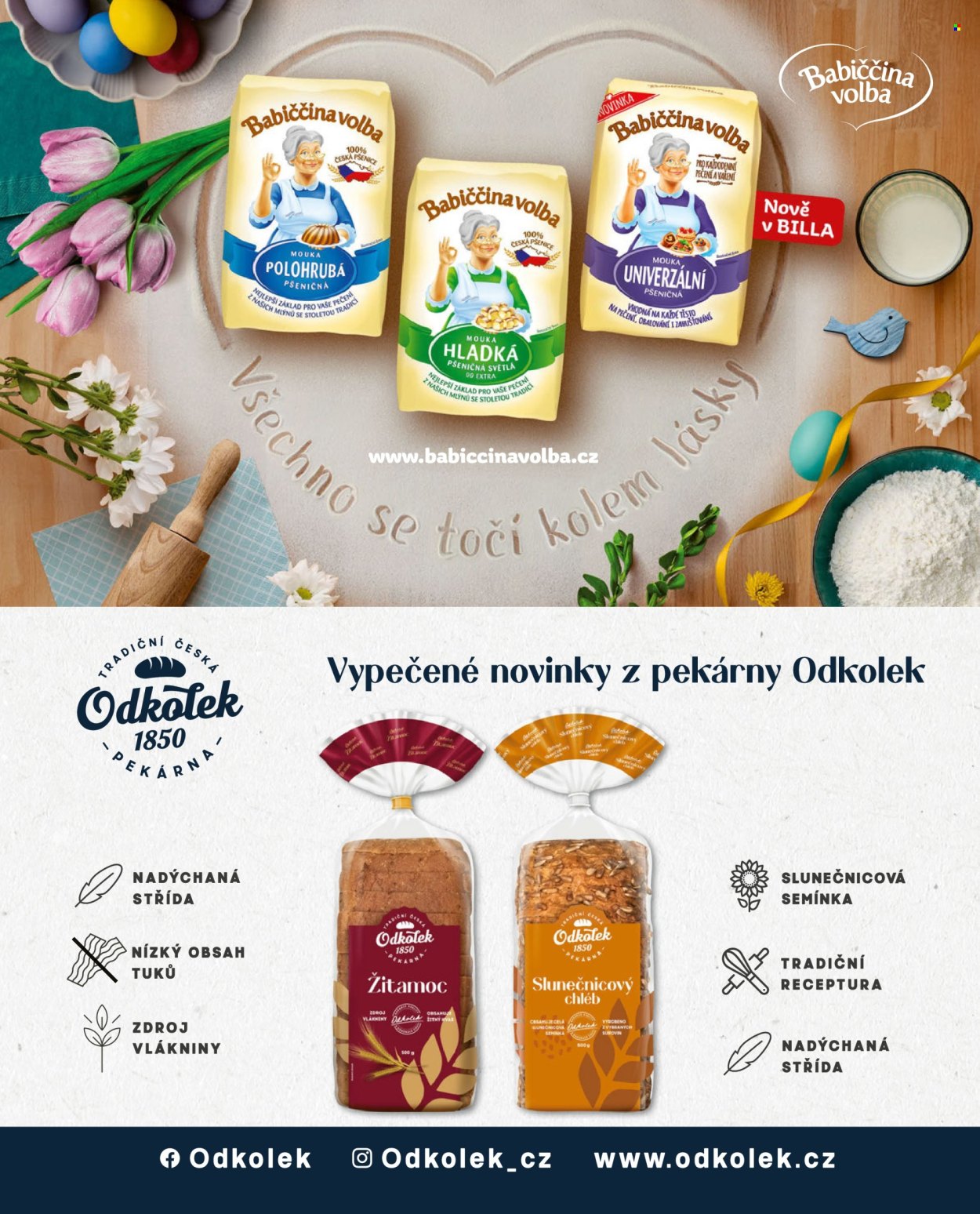 Leták BILLA. 