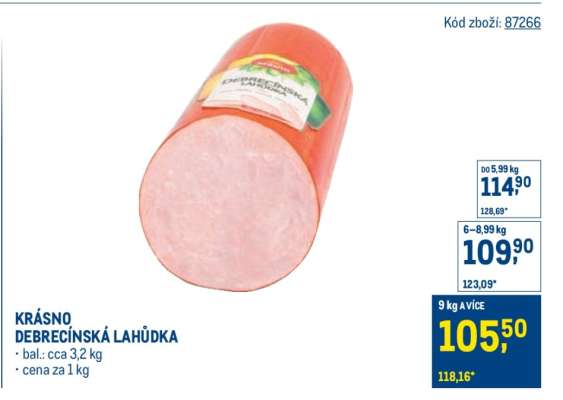 KRÁSNO DEBRECÍNSKÁ LAHŮDKA
