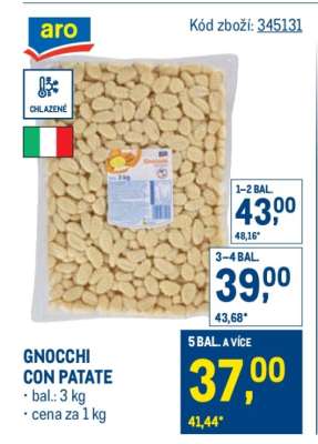 Gnocchi con patate