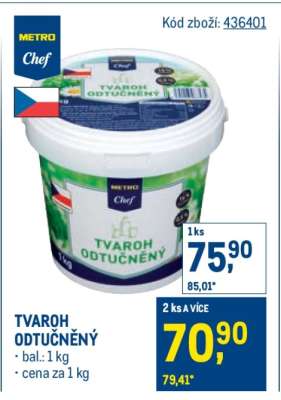 Tvaroh odtučněný