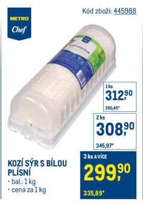 KOZÍ SÝR S BÍLOU PLÍSNÍ