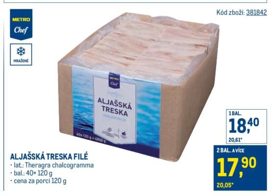 Aljašská treska filé