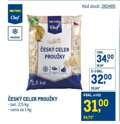 ČESKÝ CELER PROUŽKY