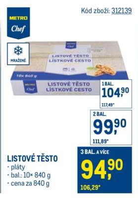 Listové těsto
