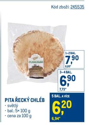 Pita řecký chléb