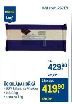 Čokoláda hořká