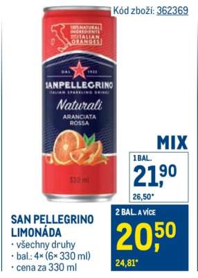 San Pellegrino limonáda