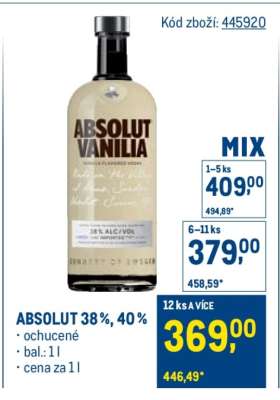 ABSOLUT VANILIA