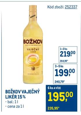 Božkov Vaječný Likér 15