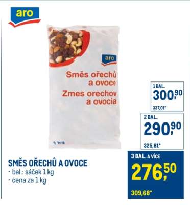 SMĚS OŘECHŮ A OVOCE