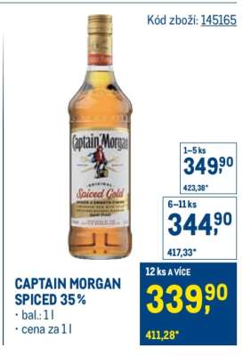 Captain Morgan Spiced 35 %