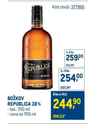 Božkov Republica 38 %
