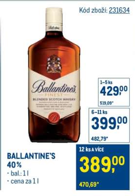 Ballantine’s 40 %