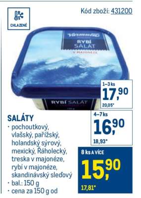 Rybí salát v majonéze