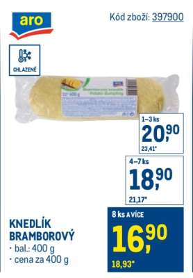 Knedlík bramborový