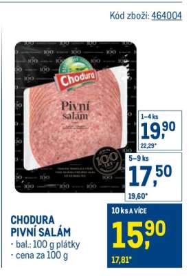 Chodura PIVNÍ SALÁM