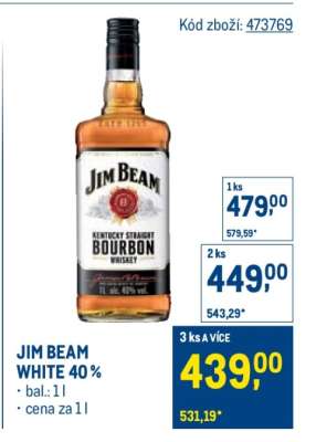 Jim Beam White 40%