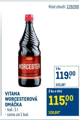 Vitana Worcesterová omáčka