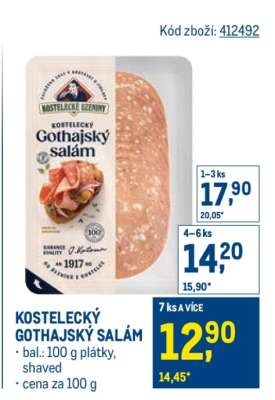 Kostelecký gothajský salám
