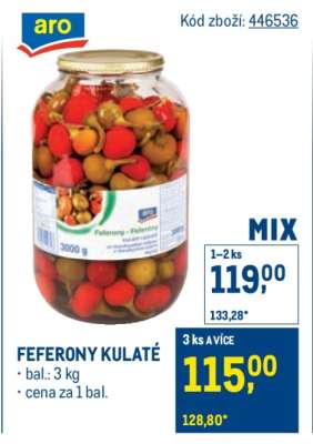 Feferony kulaté