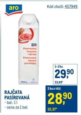 RAJČATA PASÍROVANÁ