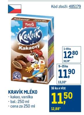 KRAVÍK MLÉKO