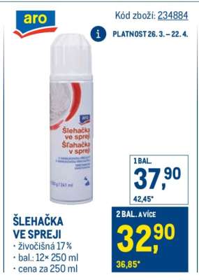 Šlehačka ve spreji