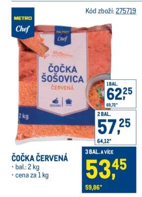 Čočka červená