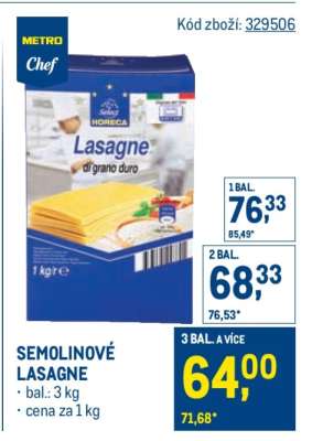 SEMOLINOVÉ LASAGNE