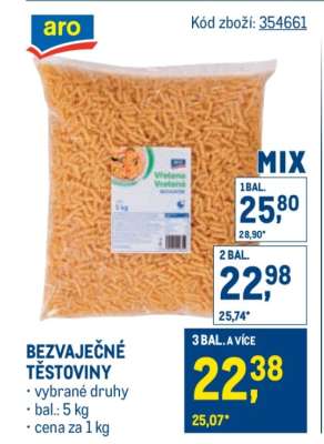 Bezvaječné těstoviny