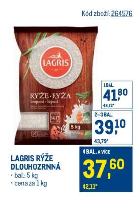 Lagris rýže dlouhozrnná
