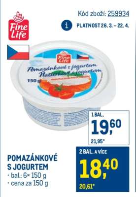 POMAZÁNKOVÉ S JOGURTEM
