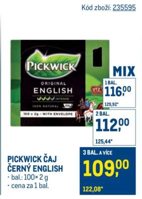 PICKWICK ČAJ ČERNÝ ENGLISH