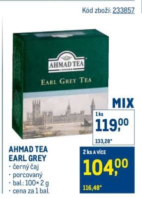 AHMAD TEA EARL GREY
