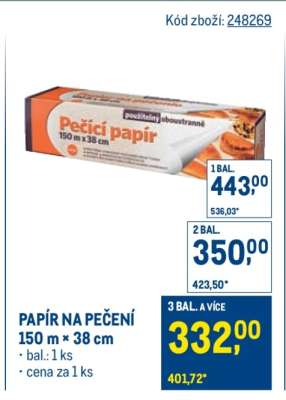 Papír na pečení