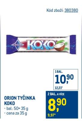 Orion tyčinka Koko