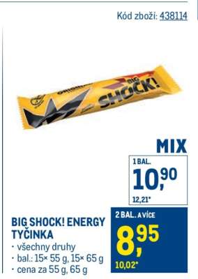 Big Shock! Energy tyčinka
