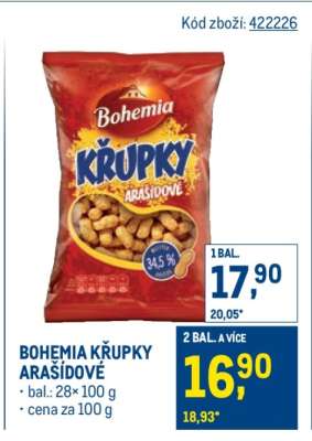 Bohemia Křupky arašídové