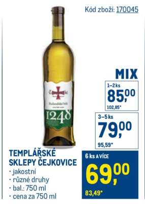 Templářské sklepy Čejkovice
