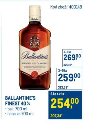 Ballantine’s Finest 40 %