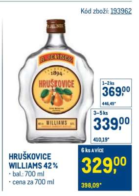 Hruškovice Williams 42