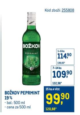 Božkov Peprmint 19 %