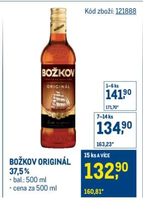 Božkov Originál 37,5 %